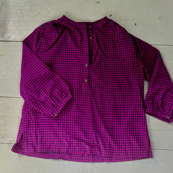 Lands end flannel top M - Picture 1 of 7
